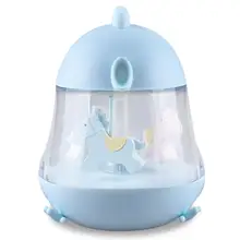Night Light For Children Chick Shape Press Sensor Lava Lamp Music Player Cartoon Kid Led Lights Baby Music Box With Rotated Tr