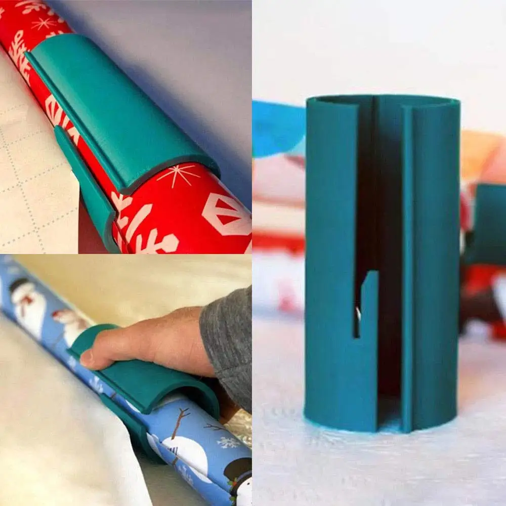 Творческая раздвижная Обёрточная бумага пинг Бумага резак Обёрточная бумага пинг инструмент для резки рулона бумаги режет поставив Высший линия каждый раз, когда Рождественская подарочная упаковка