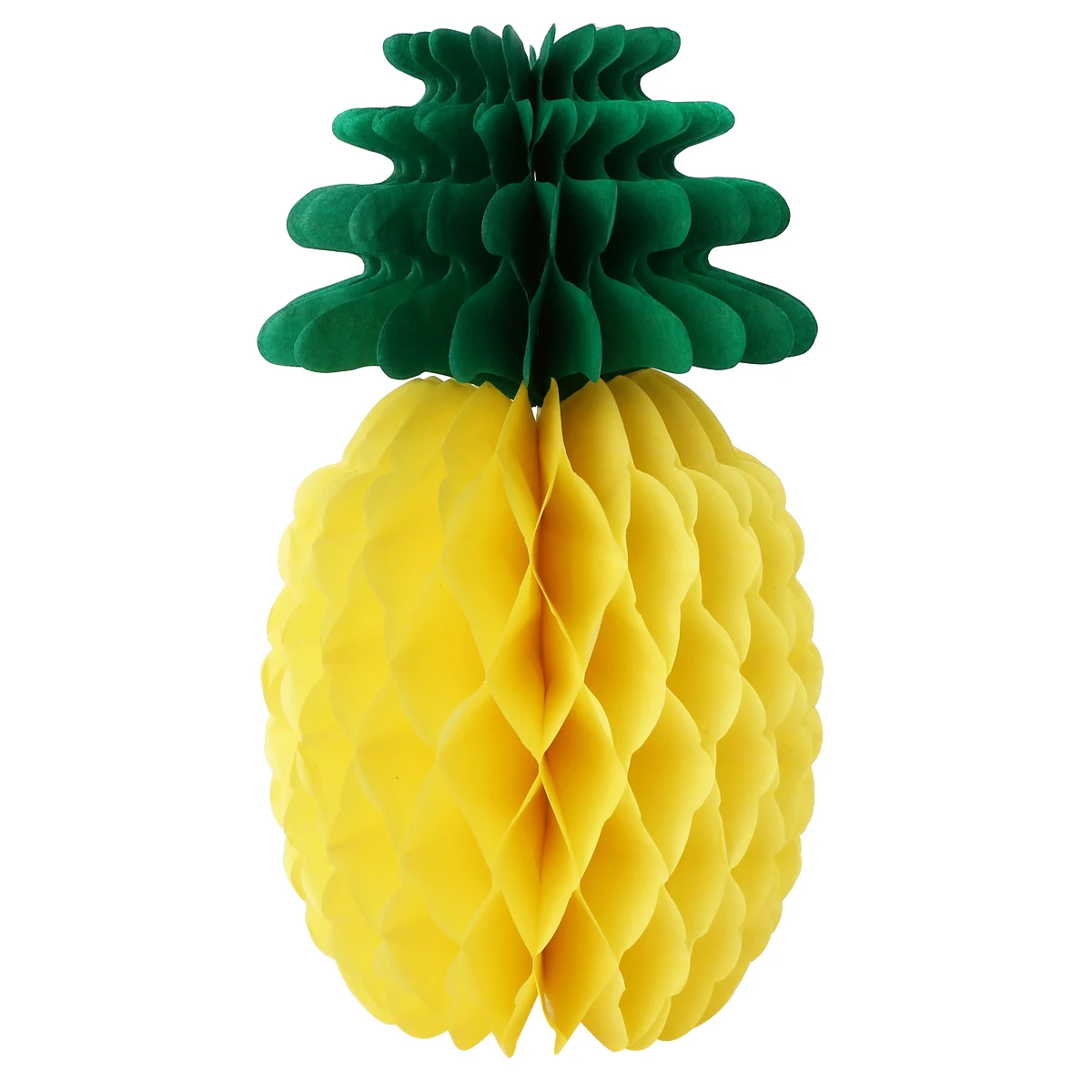 1pcs 20cm Hawaiian Pineapple Honeycomb Garland DIY Yellow Paper Pineapple for Summer Fiesta Party Child Birthday Home Decoration