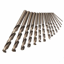 15pcs For Cobalt Twist Drill Bit Metal Cobalt Drill Set for Woodworking Drilling Power Tools Set 1.5-10mm