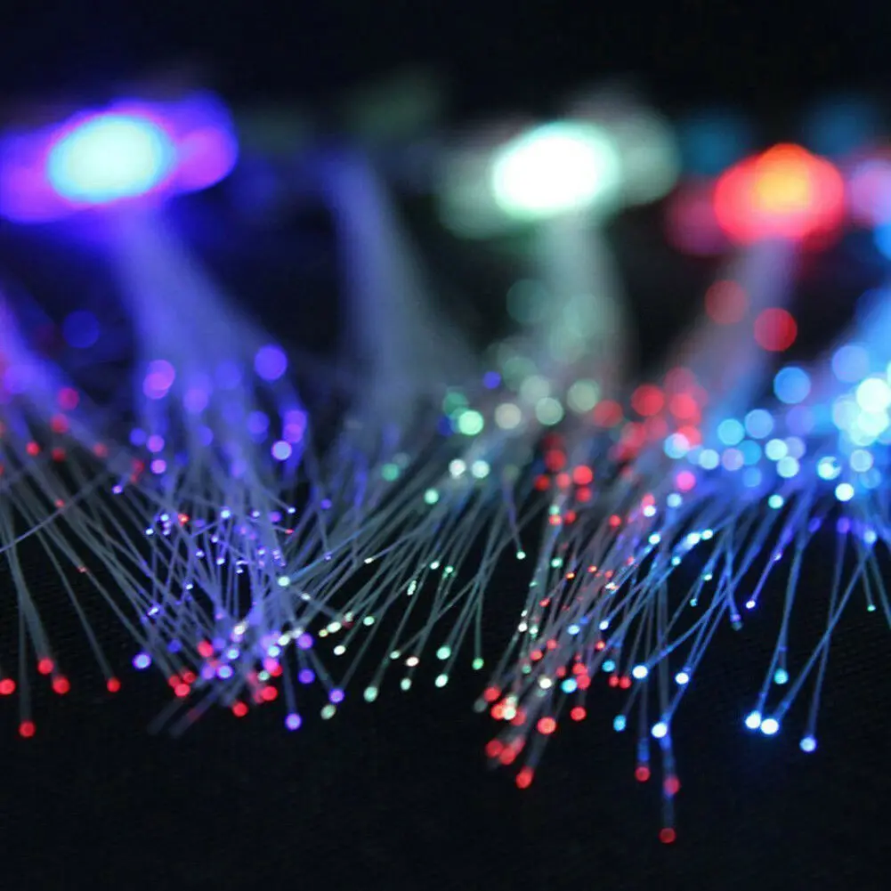 

Women Girl LED Fiber Optic Lights Up Hair Barrette Clip Braid Fashion Party NEW Colorful Luminous Braids