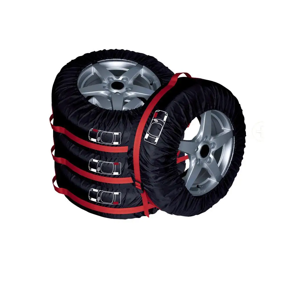 

Spare Tire Cover Case Polyester Winter and Summer Car Tires Storage Bag Automobile Tyre Accessories tyre cover With Elastic Band