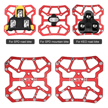 

MTB Mountain Pedal Platform Adapters Bicycle Clipless for SPD for KEO Pedal Platform 90 * 90mm Aluminum alloy