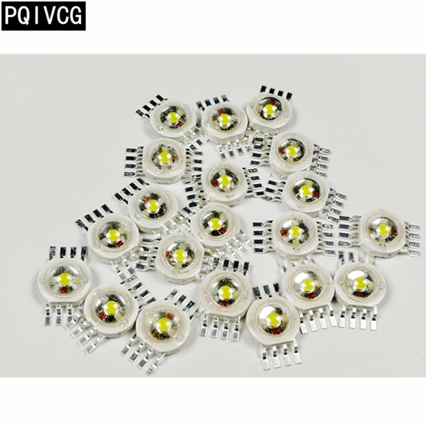 20 шт./12 Вт RGBW 4 в 1 светодиодный чип par lights светодиодные лампы pin 12 источник