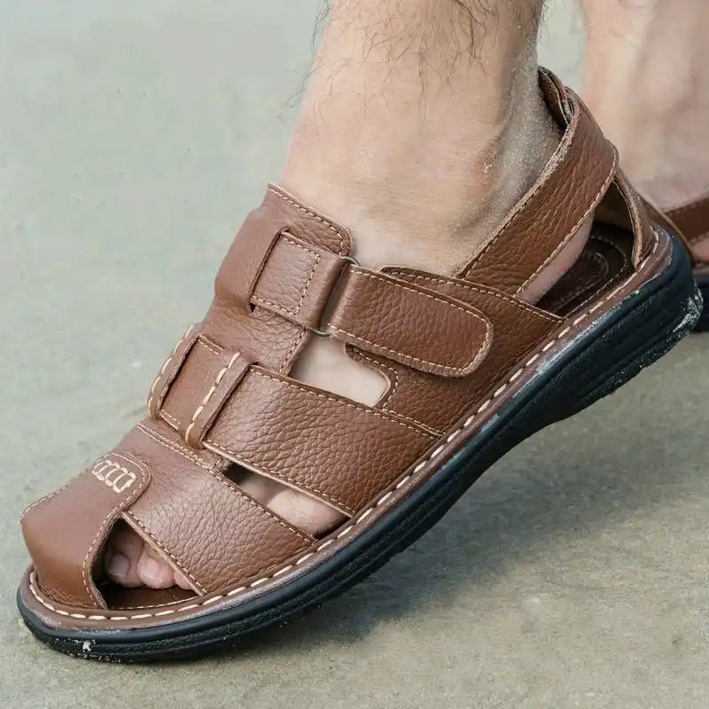 cowhide sandals