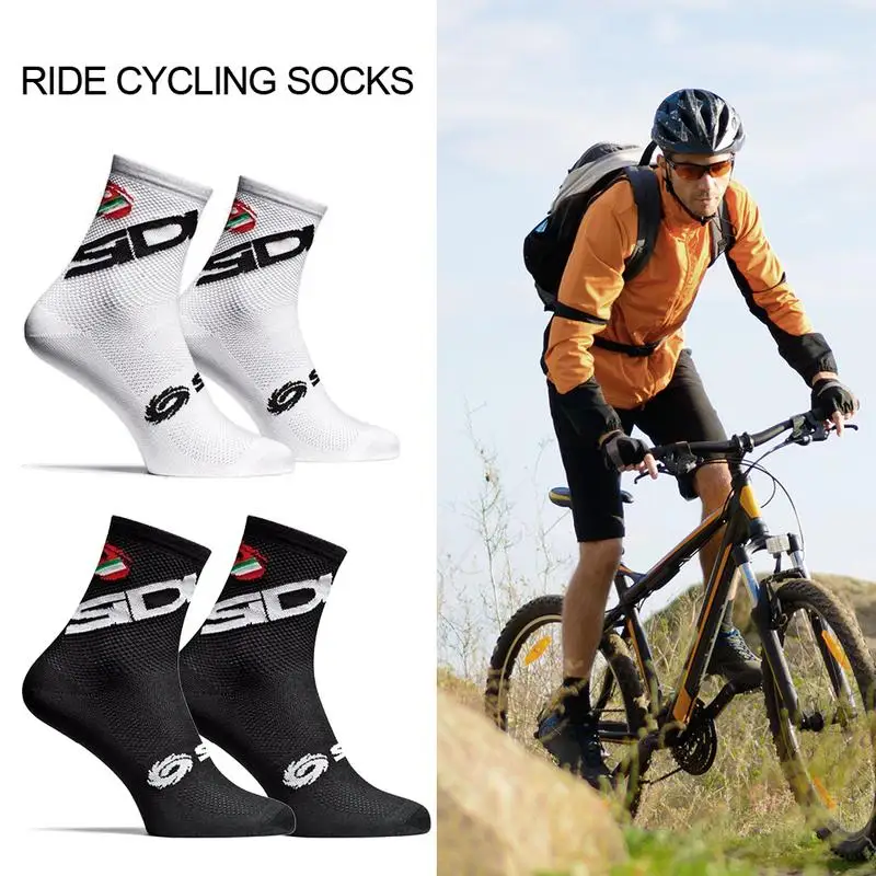 Mens Bicycle Cycling Riding Socks Running sports socks Castelli Breathable Socks