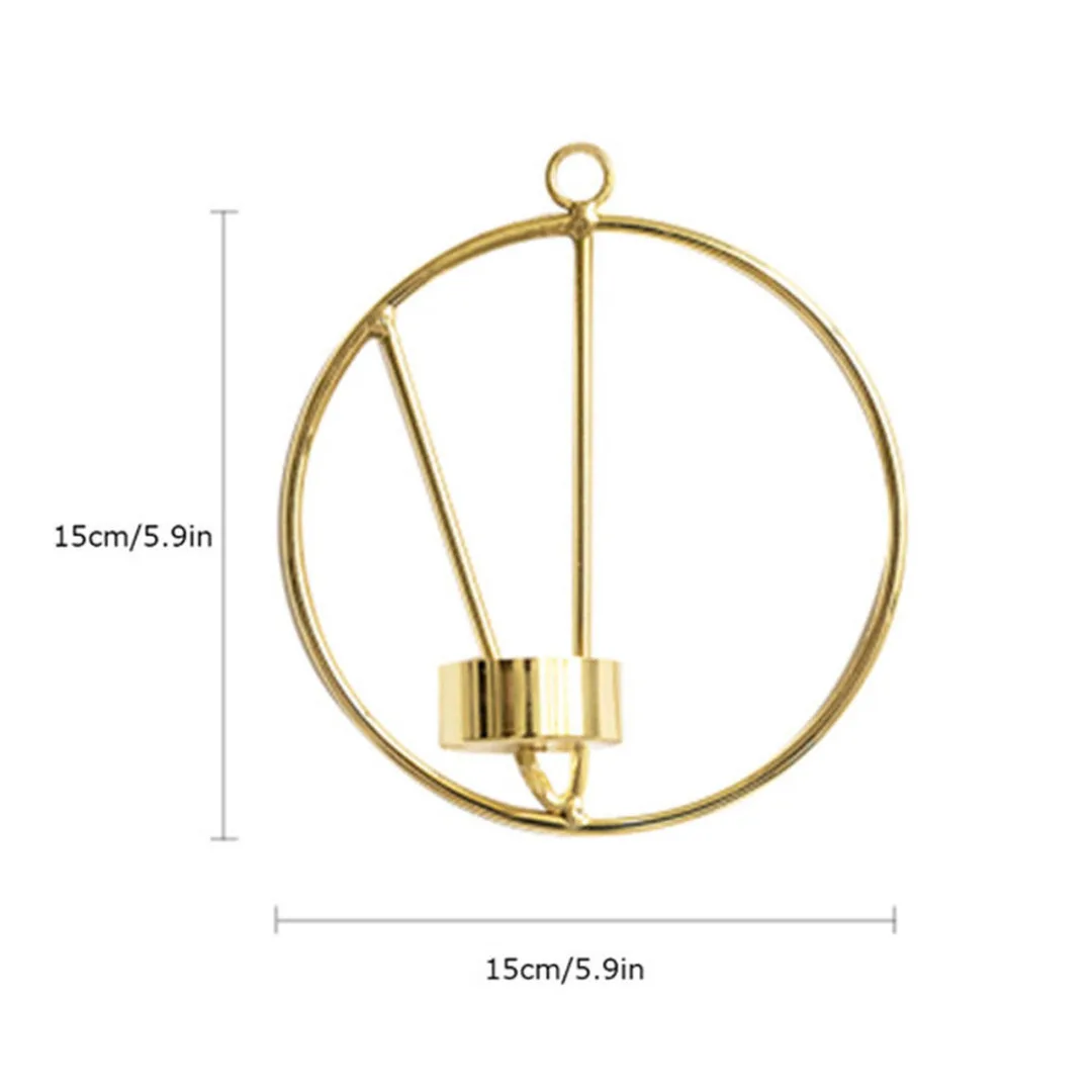 JX-LCLYL в скандинавском стиле круглый металлический 3D геометрический настенный Подсвечник Бра Декор
