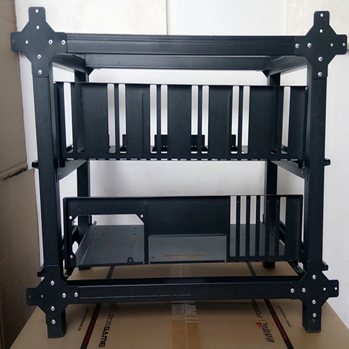 DIY Steel Mining Frame For 6 GPU Mining Crypto-currency Mining Rigs Drawer Card Video Case Crypto-currency Mining Frame Case DIY Steel Mining Frame For 6 GPU Mining Crypto-currency Mining Rigs Drawer Card Video Case Crypto-currency Mining Frame Case