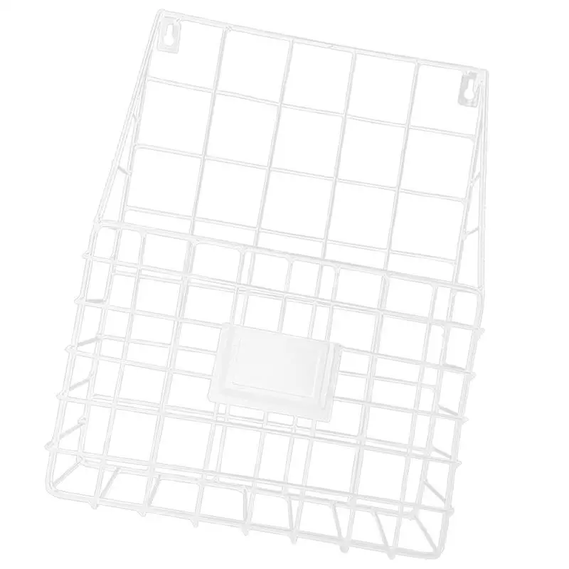 المطاوع الحديد سلة التخزين مجلة شنقا رف جدار جبل حامل صحف Organzer للمنزل مكتب