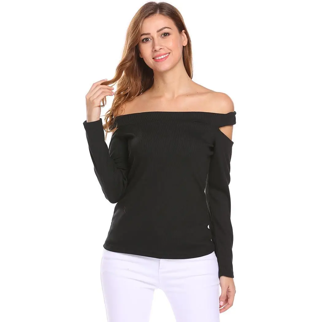 women's shirts with shoulders cut out