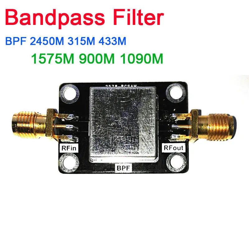 

DYKB Bandpass Filter BPF 2045MHZ 315MHZ 433MHZ 1575MHZ 900MHZ 1090MHZ LC Anti-interference FOR SDR Radio Ham Radio Amplifiers