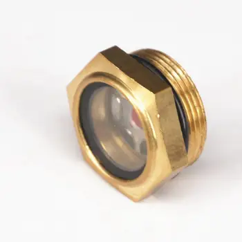 

Thread M30x1.5mm Metric Male Brass Oil Level Sight Glass Window Hex Head For Air compressor Gearbox