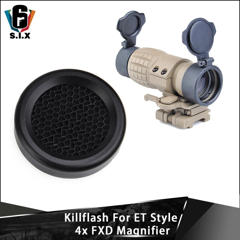 

Anti Reflection Device Killflash For ET Style 4x FXD Magnifier Scope Protector Cover Cap