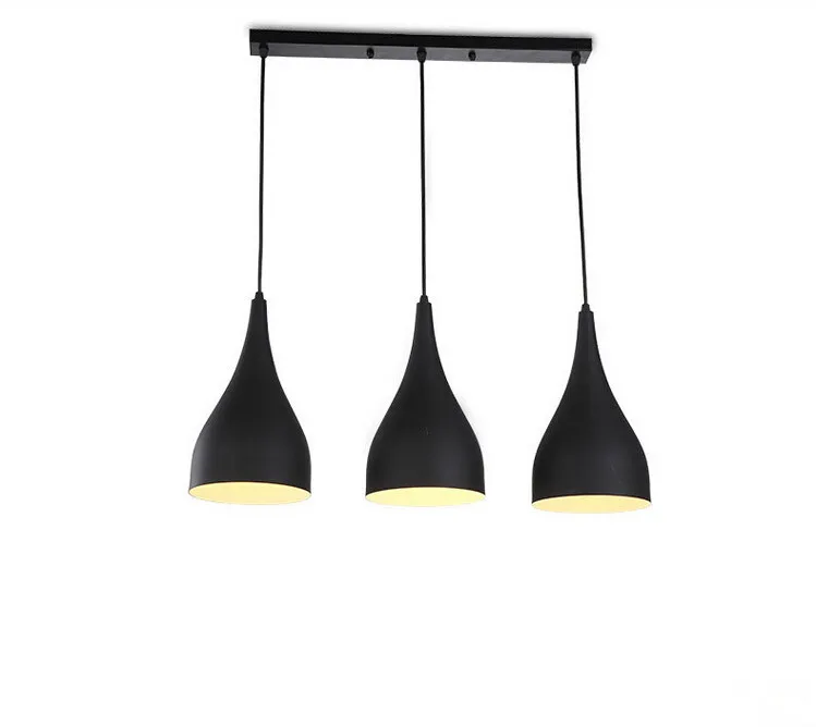

Simple Creative Led Chandelier Dining Room Chandelier Led Lamps Black Three Light Source E27 Led Lustre Light Chandeliers