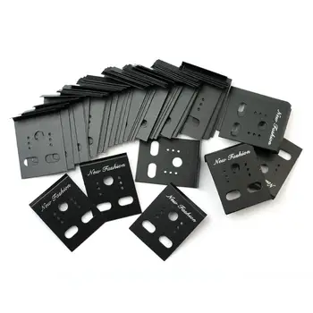 

New Fashion 100pcs Professional Type Plastic Black Jewelry Earring Ear Studs Holder Display Hang Hanging Cards New