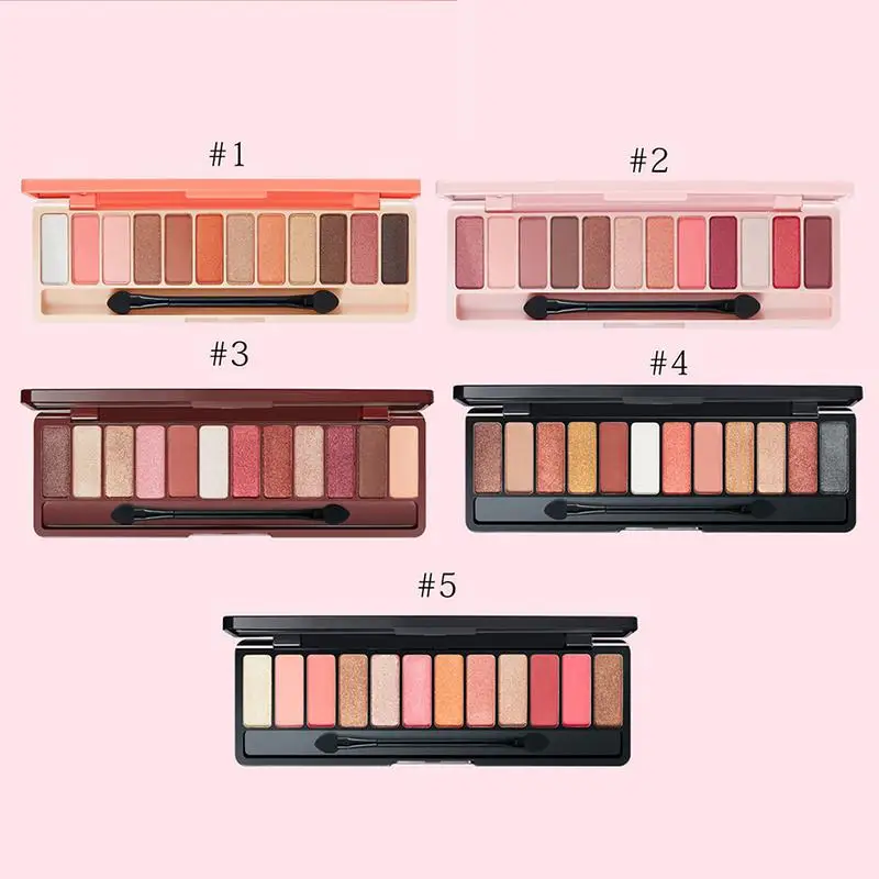 

Makeup Pallete Colour Geometry 12 Colors Long Lasting Glitter Eyeshadow Palette Pearl Matte Mix Make Up Tools Women Girl Gift