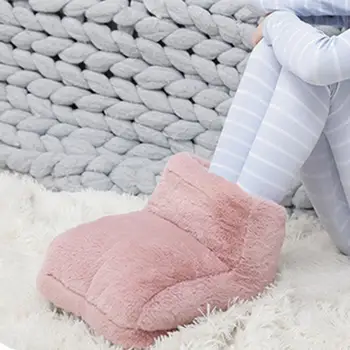 

Camping Rabbit Hair Foot Warmer For Men Women Insole Mat USB Hot Water Bag All-inclusive Foot Warmer Tools Winter Home Accessory