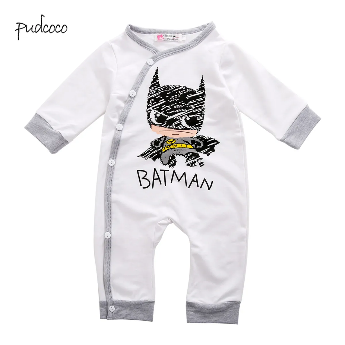

Pudcoco 2019 New Brand Toddler Newborn Baby Girls Boy Rompers Cartoon Jumpsuit Outfits Clothes