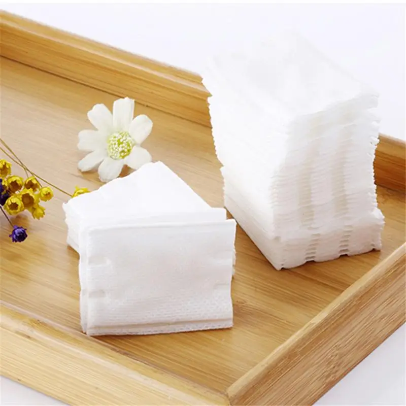 50pcs White Rectangle Facial Cotton Pads for Make Up Comfortable Skin Cosmetic Makeup Tools