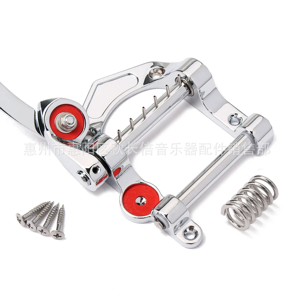 1pc Metal Silver Guitar Vibrato Bridge with Screws Guitar Tremolo Bar Bridge Tailpiece For Electric Part Accessories