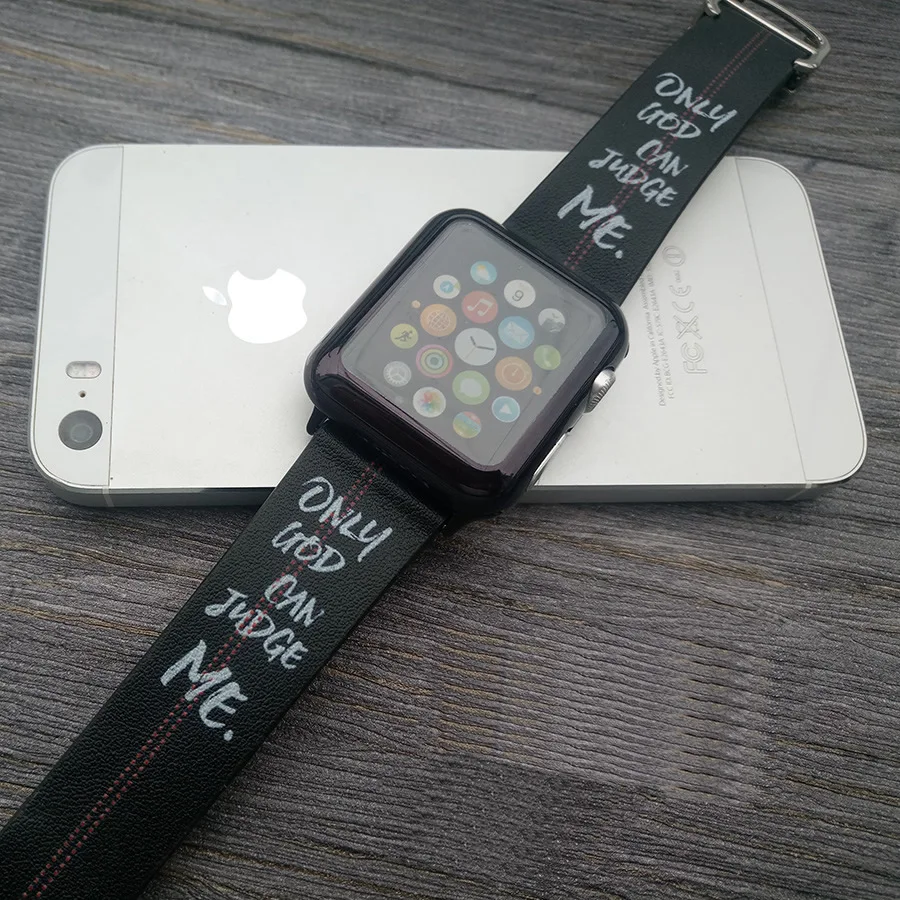 Ремешок из натуральной кожи для Apple Watch Series 4 браслет наручных часов 1 2 3 38 мм 42