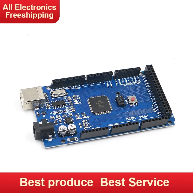 

Mega 2560 R3 Mega2560 REV3 (ATmega2560-16AU CH340G) Board ON USB Cable compatible for arduino [No USB line]