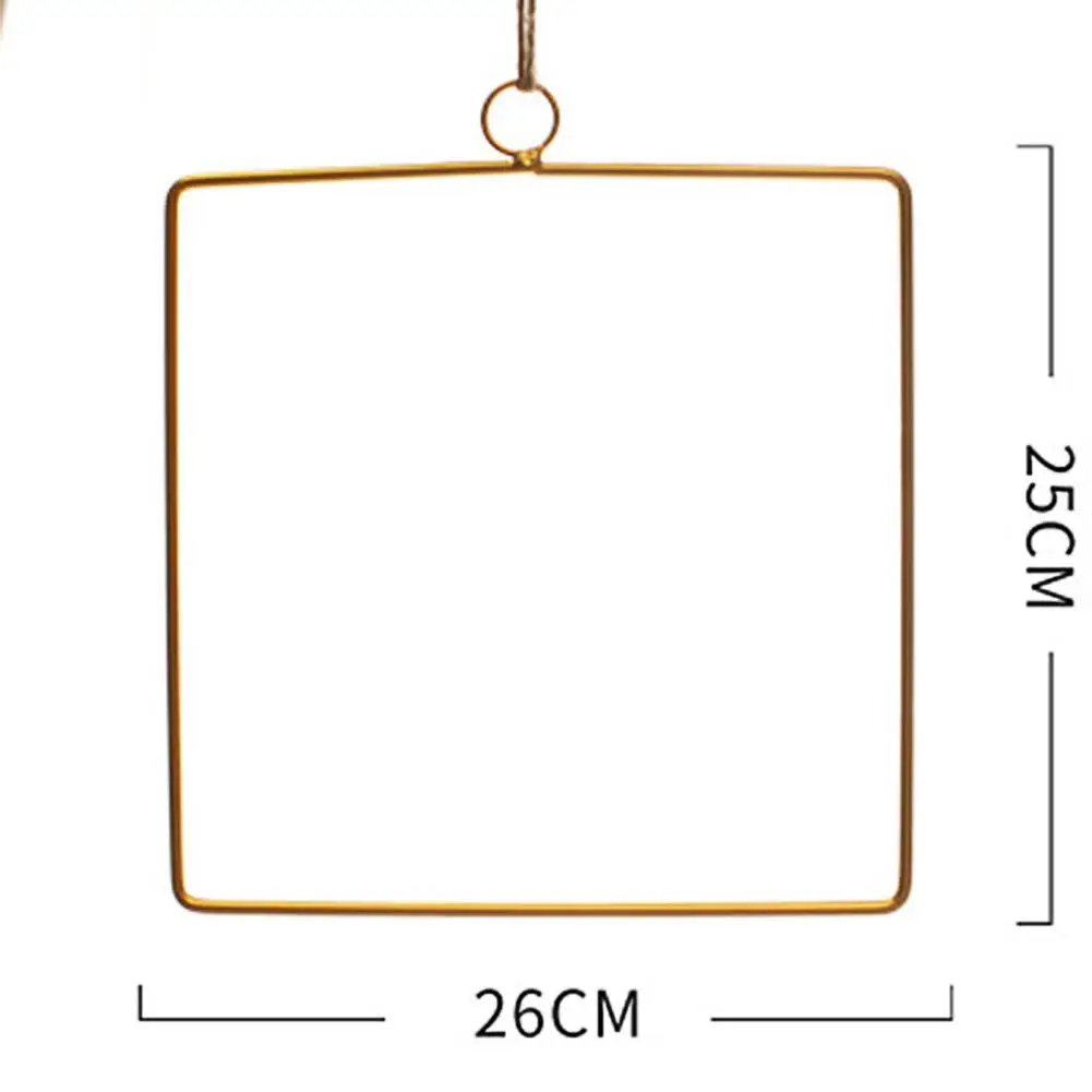 Настенный подвесной кулон в скандинавском стиле с железной рамой и веревкой для фоторамки, украшения для дома, гостиной, спальни