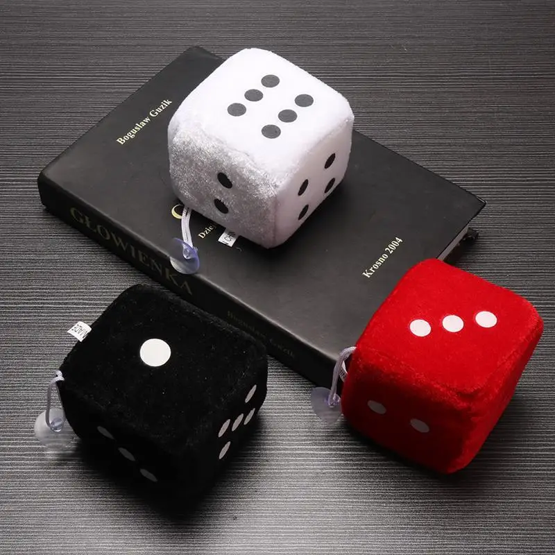 

Car Interior Accessories Pendant Plush Dice Car Dice Craps JDM Automobiles Charms Pendant Mirror Hanging Suspenders Tablecloths