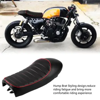 

Motorcycle Sponge Hump Brat Styling Retro Classic Saddle Cafe Racer Seat For Honda bike and other motorcycles Universal