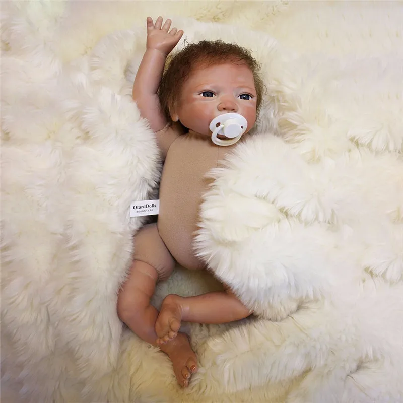 OtardDolls, мягкие силиконовые куклы Reborn baby boy, 18 дюймов, Реалистичная кукла Bebe Reborn для детей, подарок для сна, игрушки для сна, игрушки bonecas