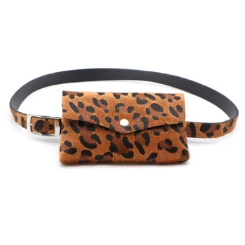 

New 2019 Women Waist Fanny Pack Faux Leather Belt Button Waist Bag Casual Chest Bag