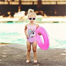 PUDCOCO Новорожденный Младенец Девочка единорог купальник купальный костюм Пляжная одежда