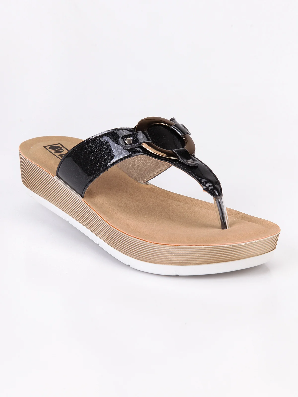 wide width wedge flip flops