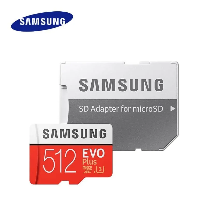 Карта памяти samsung Micro Sd Evo Plus 512 ГБ Sdhc Sdxc класс 10 C10 Uhs-1 Tf карты транс флэш 4k Microsd