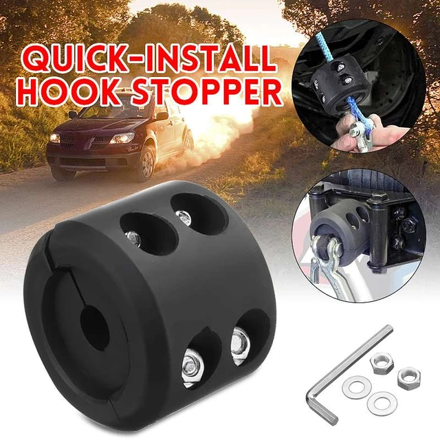High Quality New Cable Hook Stopper For Jeep KFI ATV UTV Winch Cable Hook  Mount Stop