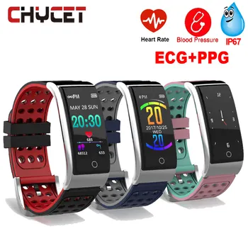

Fitness Tracker Watch E08 ECG PPG Heart Rate Monitor Smart Bracelet Blood Pressure Waterproof IP67 Activity Tracker Women Men