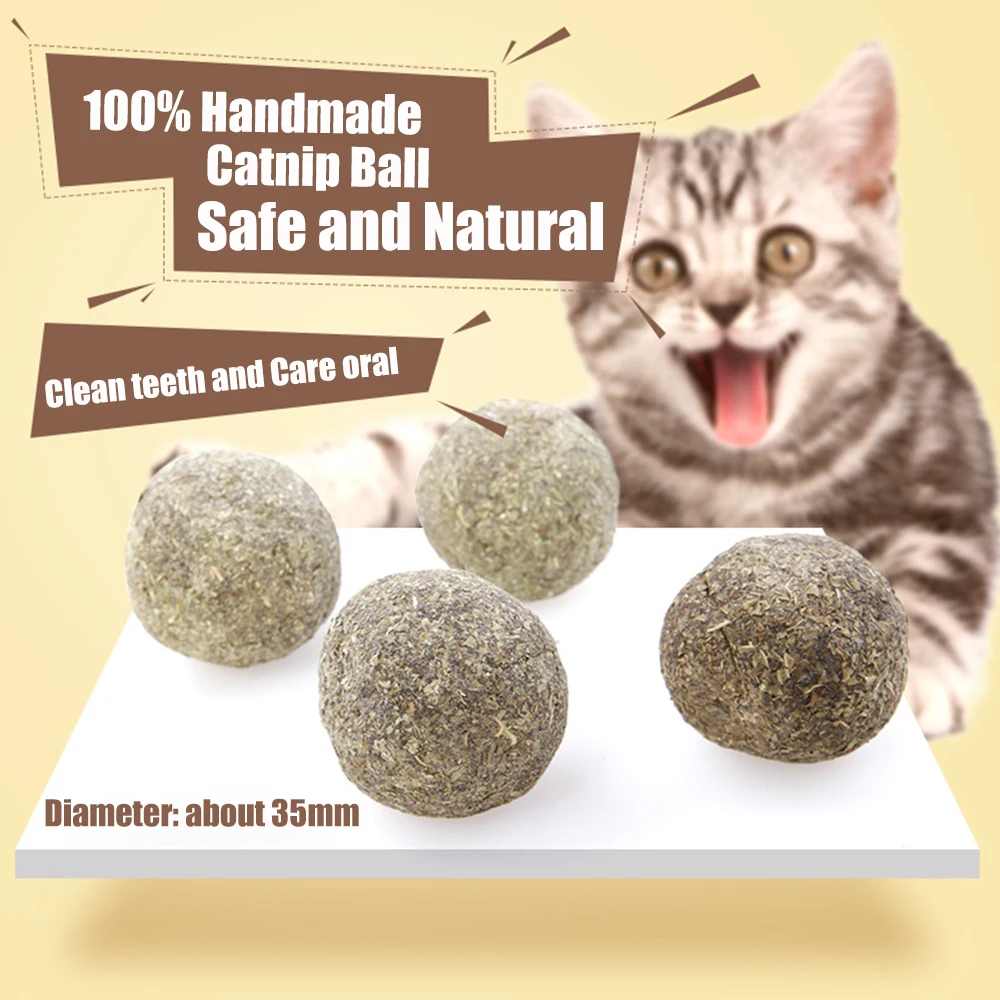 

Cat Mint Ball Natural Catnip Teeth Cleaning Playing Chew Toys Pet Supplies Home Garden Pet Products Cat Supplies Cat Toys