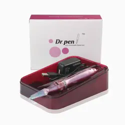 Dr. pen Дерма ручка байонет порт картридж иглы (в том числе 2 шт. x 12pin иглы) машина электрическая Микро прокатки Дерма штамп терапия