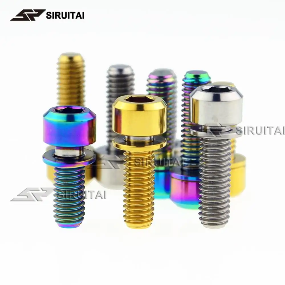 4/6 шт./винт из титанового сплава GR5 материал M6x16mmM6x18mmM6x20mm цилиндрическая головка с