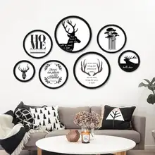 Современная круглая Свободная комбинация, фоторамка на стену без следа, фоторамка для украшения дома, Прямая поставка