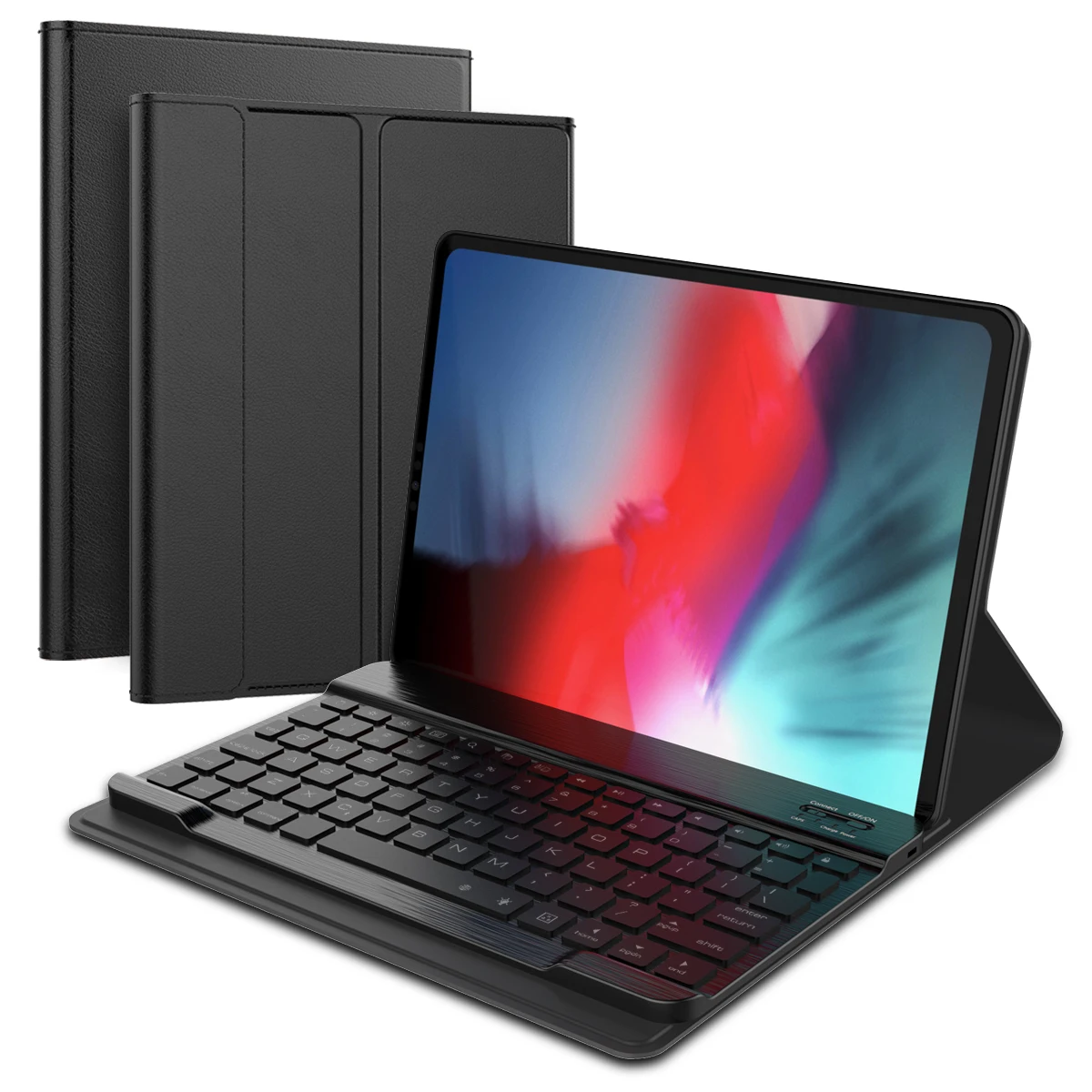 

For iPad Pro 12.9 Inch 2018 Detachable Tablet Keyboard Case PU Leather Tablets Case Set USA Wireless Keyboard Protective Cover