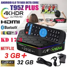 

Smart TV BOX Android 7.1 2.4G 5Ghz Dual WiFi TV Case Set Top Box Eight Core 3GB+32GB WIFI Bluetooth T95Z Plus S912