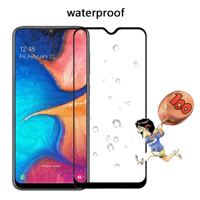 Закаленное стекло с полным покрытием для Samsung Galaxy A10 A20 A30 A40 A50 Защита экрана A 20 A205f