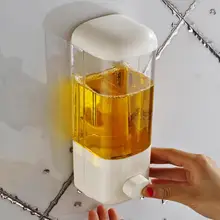 500 мл настенный дозатор мыла Ванная комната дезинфицирующий шампунь контейнер для геля для душа бутылка