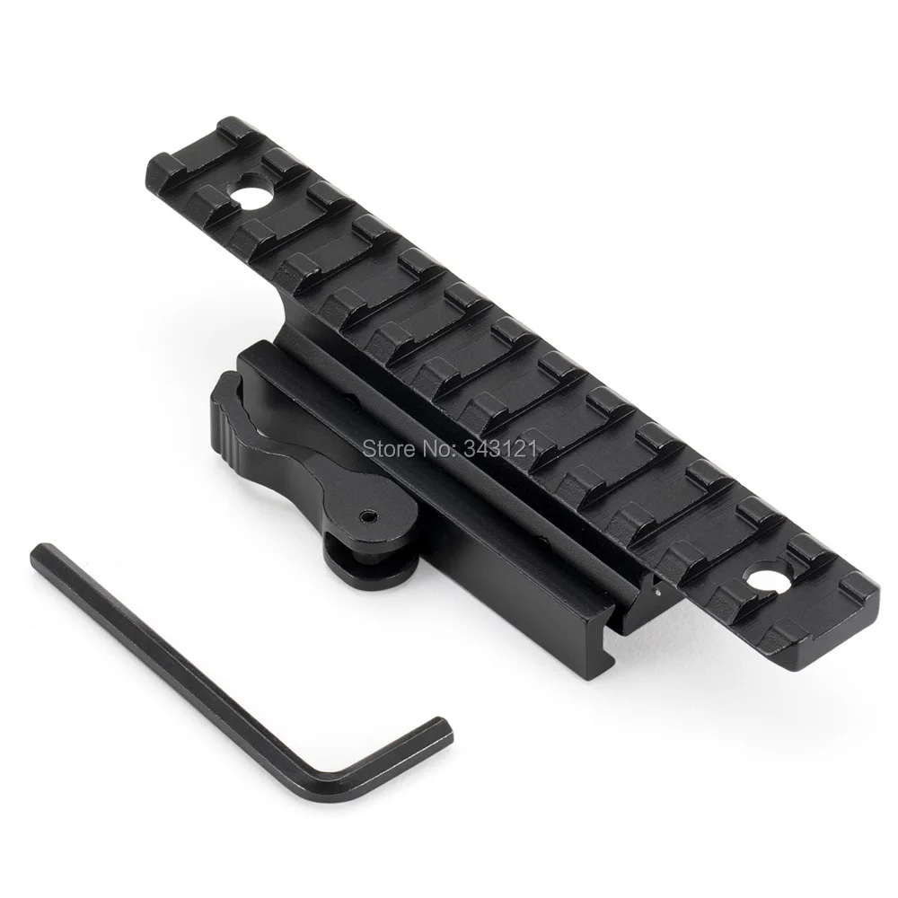 AloneFire KCD0038 QD Quick Release Mount Adapter 13 слотов Fit 20 мм Пикатинни Вивер рельс база охотничий Пистолет Аксессуары