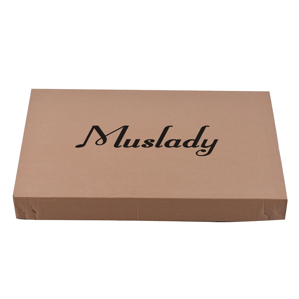 Muslady ST Style Unfinished DIY Electric Guitar Kit Mahogany Body Maple High Quality Guitar Neck Rosewood Fingerboard