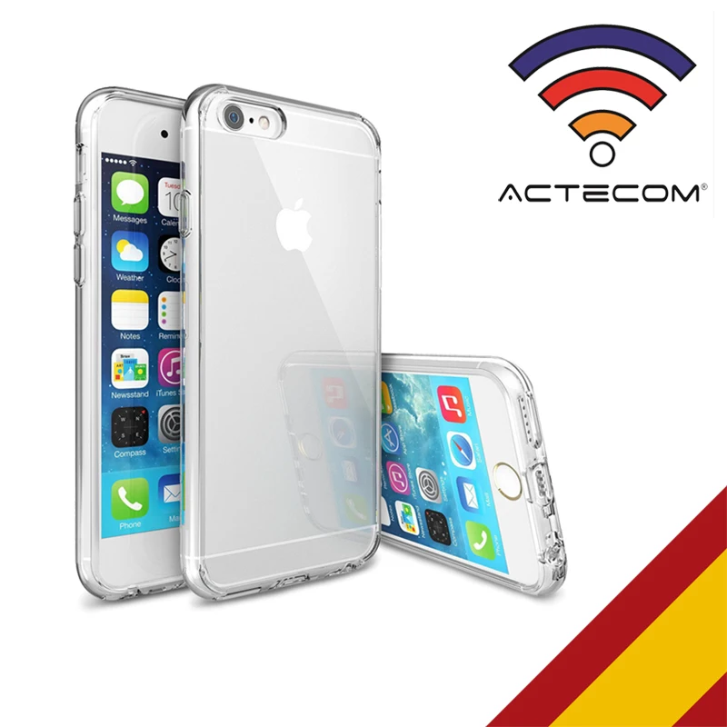 Гелевый Чехол ACTECOM для iPhone 6/6S прозрачный силиконовый термопластиковый чехол из
