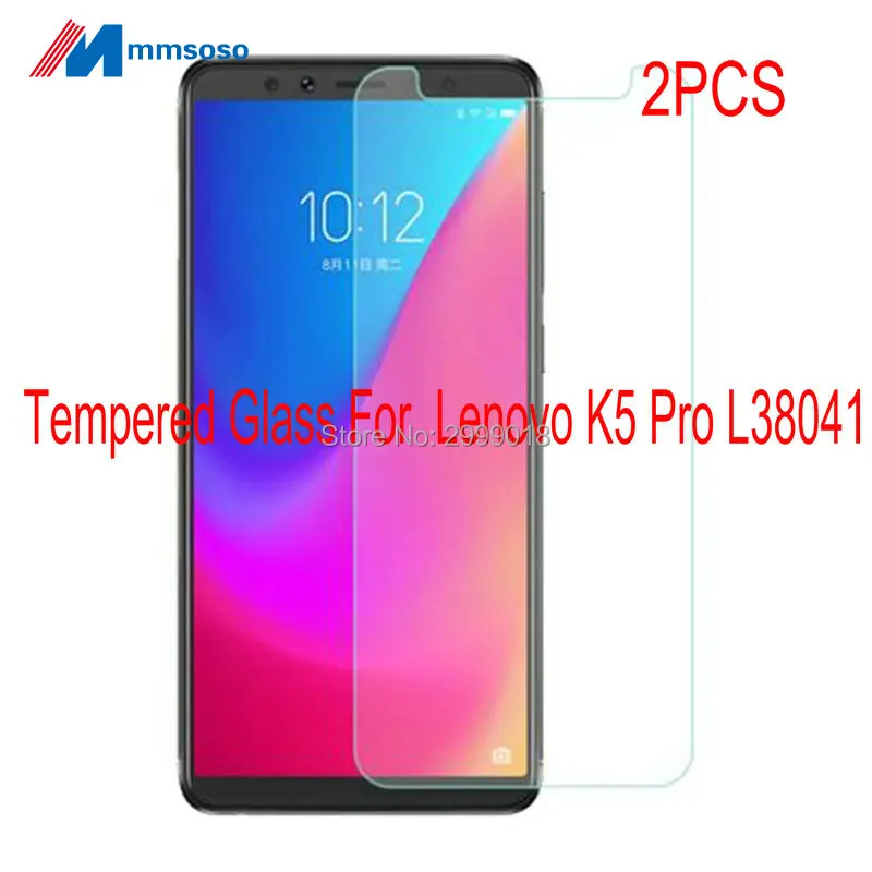 Закаленное стекло для Lenovo K5 Pro L38041 2 шт. защита экрана 9H 2.5D Защитное телефона |