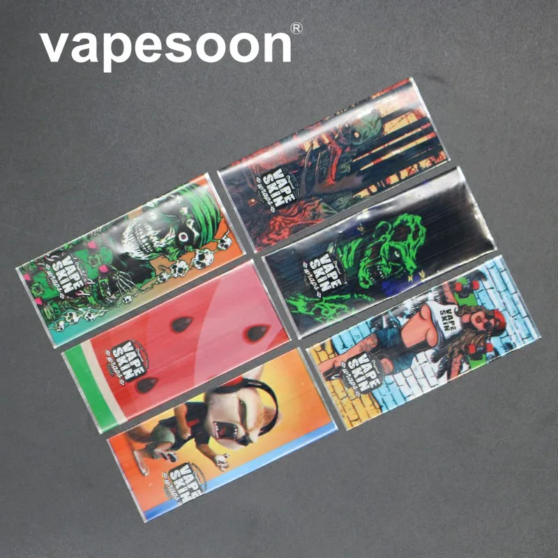 

50pcs Zombie Fox Gril style 18650 Battery protected Wrapper Stickers protector Vape Skin Repair e-Cigarette 18650 Battery
