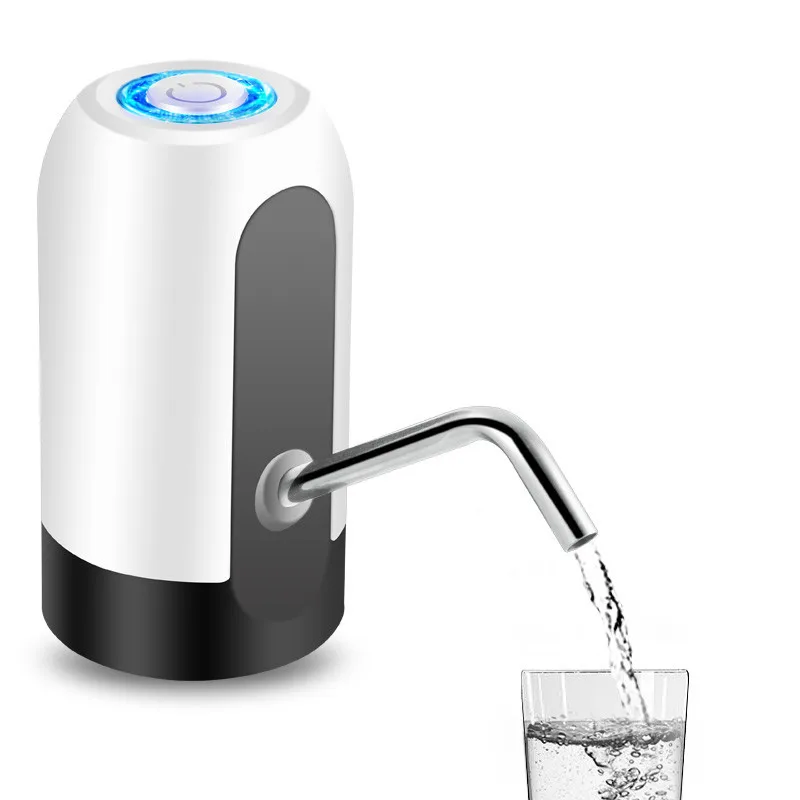 Электрический насос для крана, бутылка для воды, Usb Перезаряжаемый диспенсер для бутилированной воды, черный, белый цвет, ручной насос для бутилированной воды